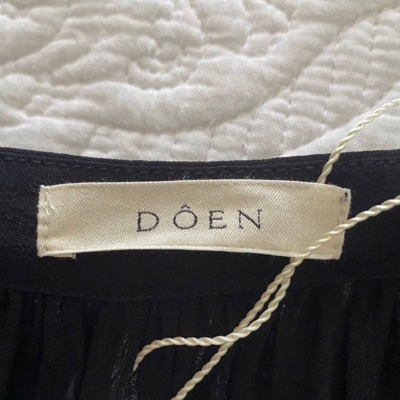 NWT Doen Elisa silk skirt in black - Picture 10 of 15